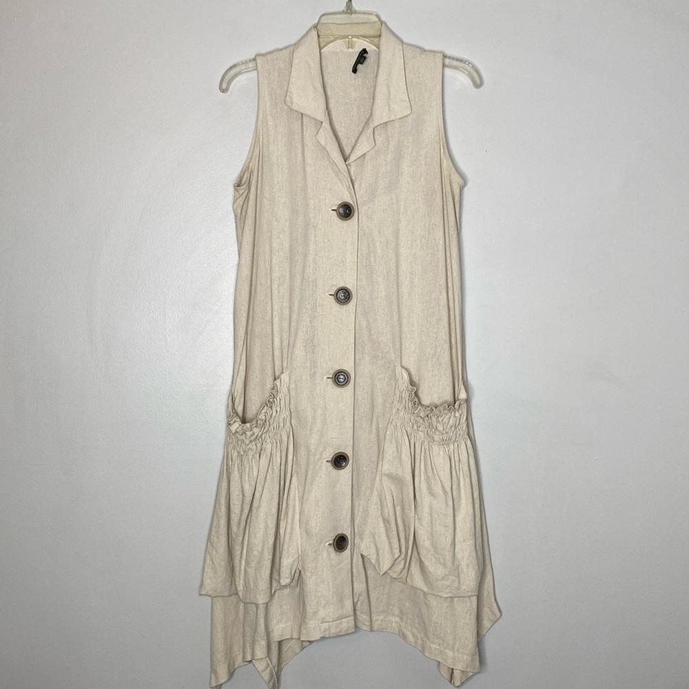 For Cynthia Linen Dress